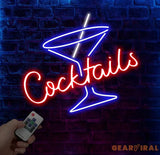 Custom Cocktails Neon Bar Sign Personalized Bar Club Neon Signs Neon Sign Home Bar Decor Bar Decoration Neon Lights