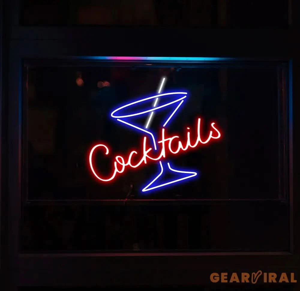 Custom Cocktails Neon Bar Sign Personalized Bar Club Neon Signs Neon Sign Home Bar Decor Bar Decoration Neon Lights