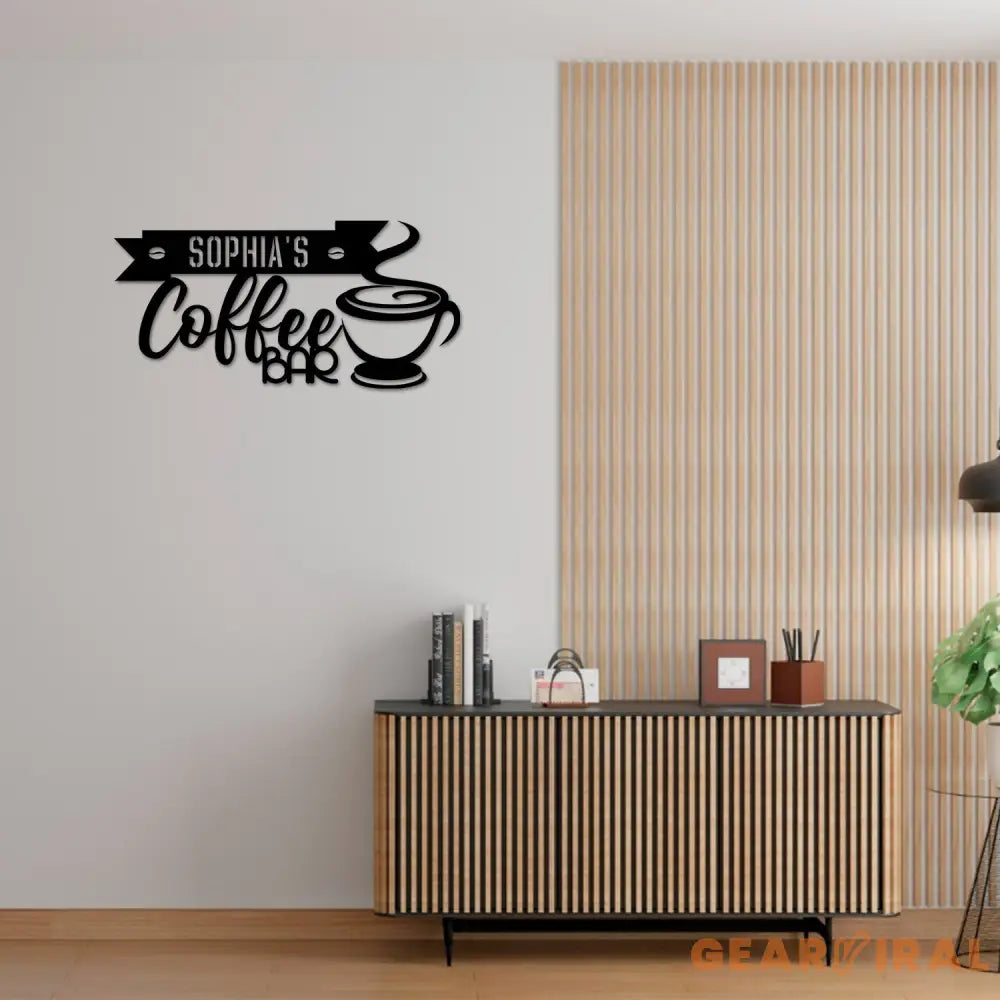 Custom Coffee Bar Metal Wall Sign-Coffee Bar Metal Wall Art-Coffee Metal Wall Decor-Coffee Led Decor-Coffee Bar Name