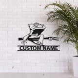 Custom Crested Gecko Metal Wall Art LED Light Personalized Ledge Lizard Lover Name Sign Home Decor Pet Animal Kid Nursery Decoration Xmas | GearViral