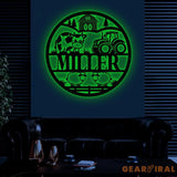 Custom Cute Farm Animals Name Sign with Led Light Personalized Farm Animals Metal Sign Farm Animals Sign Nursery Decor