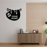 Custom Cute Sloth Metal Wall Art LED Light, Sloth Metal Wall Light, Custom Sloth Animal Led Wall Sign, Wild Life Led Wall Light, House Wall Decor