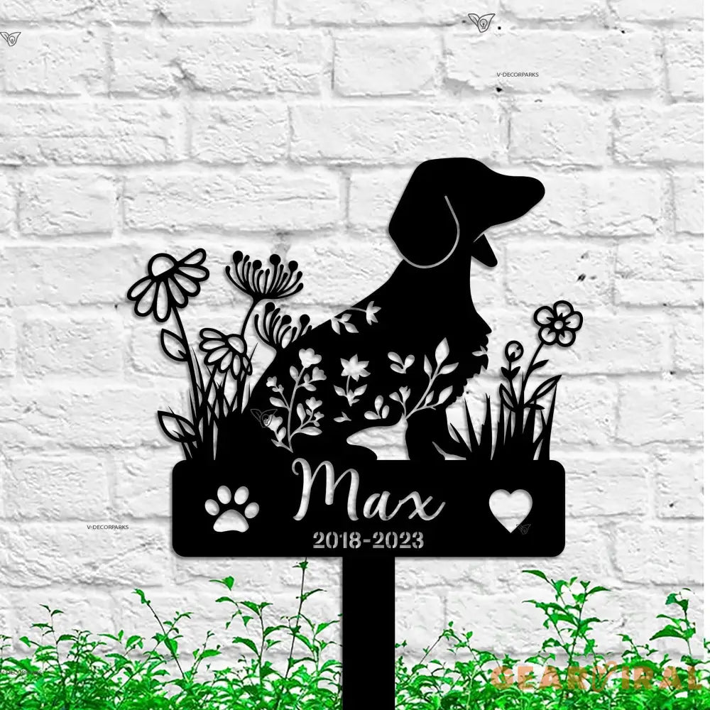 Custom Dachshund Memorial Stake Sign - Dachshund - Pet Grave Markers Sign - Pet Loss Gift | GearViral
