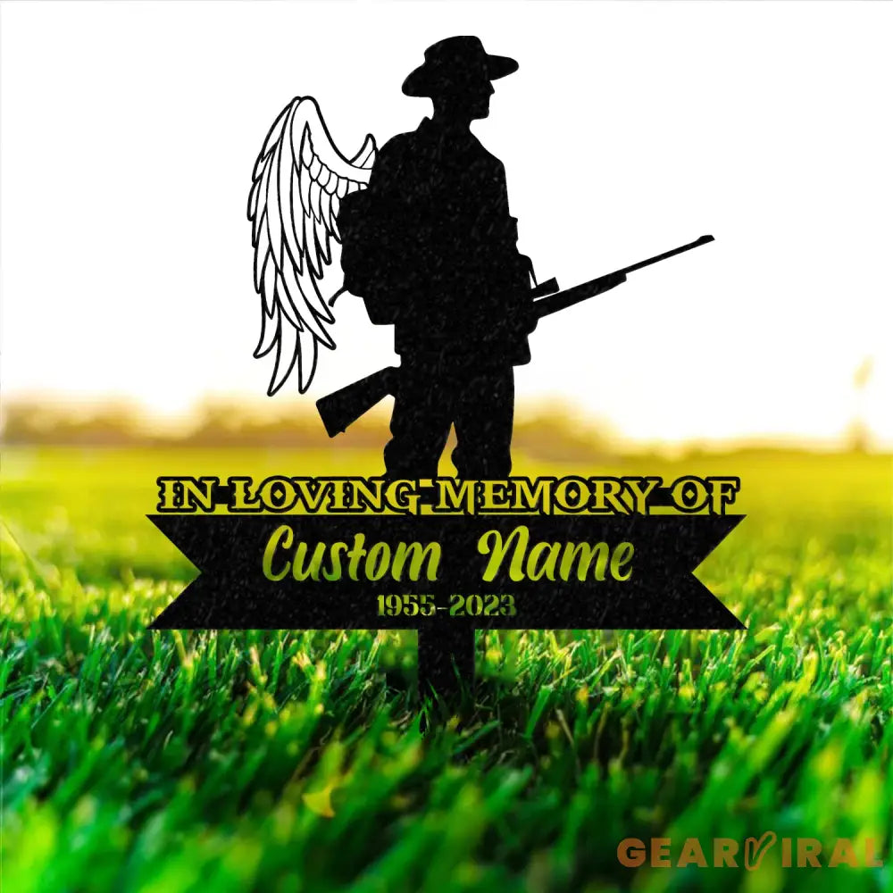 Custom Deer Hunting Memorial Stake Cemetery Stake Grave Marker Memorial Stake In Memorial Of Gift - Gearviral