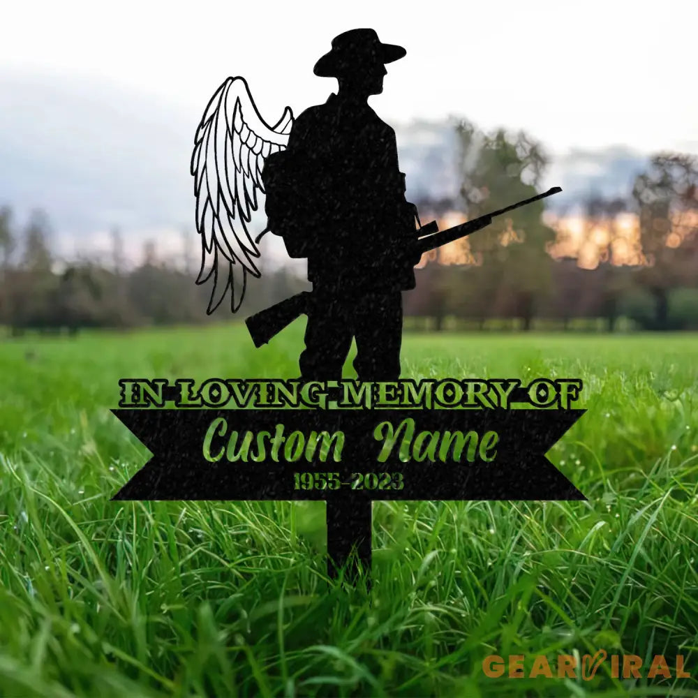 Custom Deer Hunting Memorial Stake Cemetery Stake Grave Marker Memorial Stake In Memorial Of Gift - Gearviral