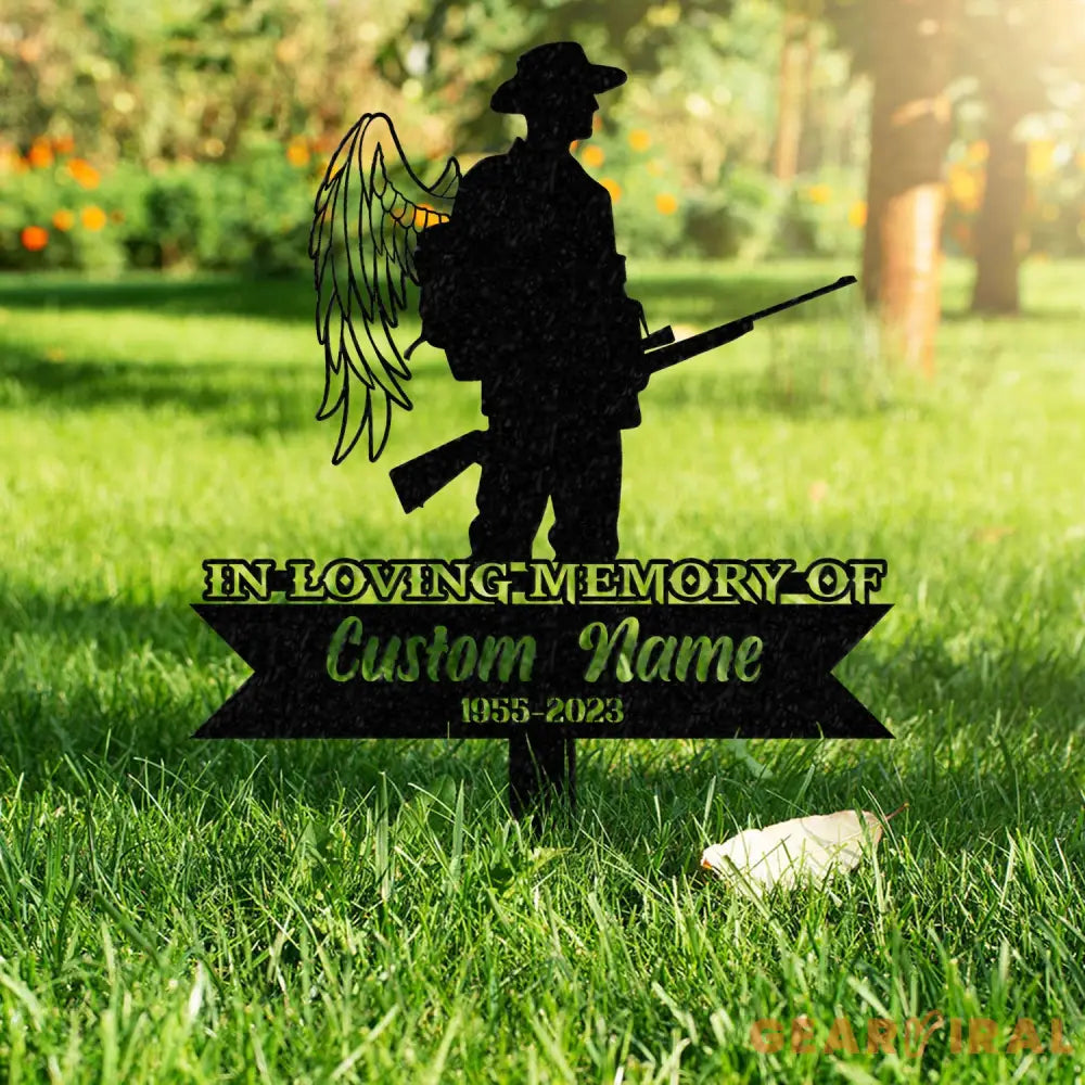 Custom Deer Hunting Memorial Stake Cemetery Stake Grave Marker Memorial Stake In Memorial Of Gift - Gearviral