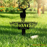 Custom Deer Hunting Memorial Stake Cemetery Stake Grave Marker Memorial Stake In Memorial Of Gift Vs2 - Gearviral