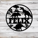 Custom Dinosaur Nursery Name Sign with Led Ligh Personalized T-Rex Sign Kids Room Decoration Dino Lover Gift For