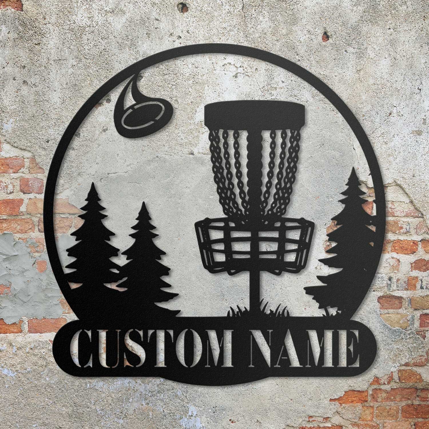 Custom Disc Golf Player Metal Wall Art LED Light - Personalized Disc Golfer Name Sign Home Decor - Ideal for Home Decor & Gift Disc Golf | GearViral