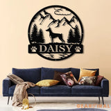 Custom Doberman Pinscher Metal Sign Dog Name Sign Doberman Pinscher Wall Decor Dog Lovers Wall Art Pet Lover Gift Dog