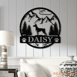 Custom Doberman Pinscher Metal Sign Dog Name Sign Doberman Pinscher Wall Decor Dog Lovers Wall Art Pet Lover Gift Dog