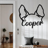 Custom Dog Ear Metal Sign Pet Loss Gift Dog Ear Art Personalized Gift Dog Ear Portrait Unique Gift Idea Pet Loss Gifts