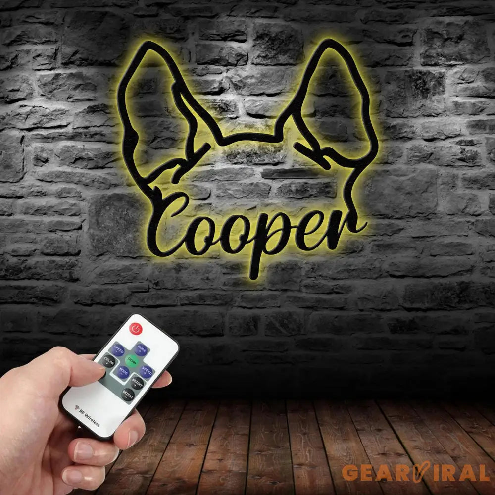 Custom Dog Ear Metal Sign Pet Loss Gift Dog Ear Art Personalized Gift Dog Ear Portrait Unique Gift Idea Pet Loss Gifts