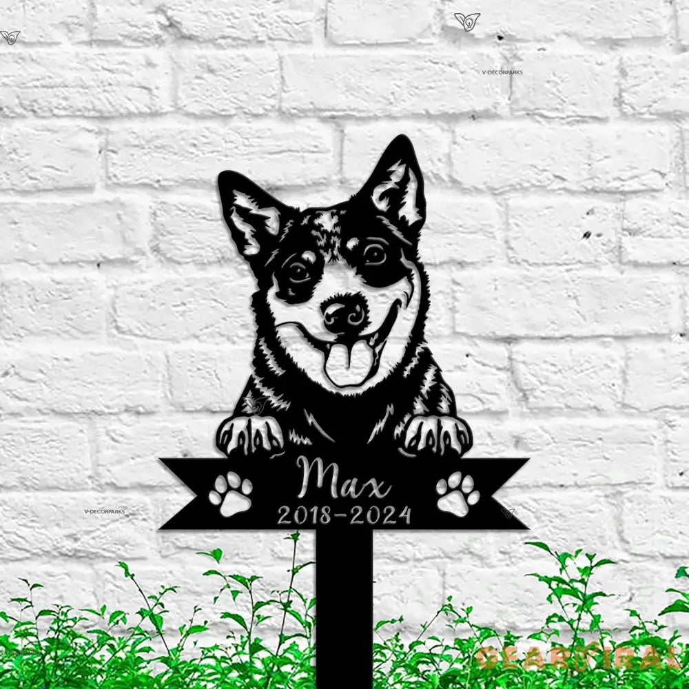Custom Dog Memorial Metal Sign - Australian Cattle Dog Loss - Pet Grave Markers - Dog Lover | GearViral