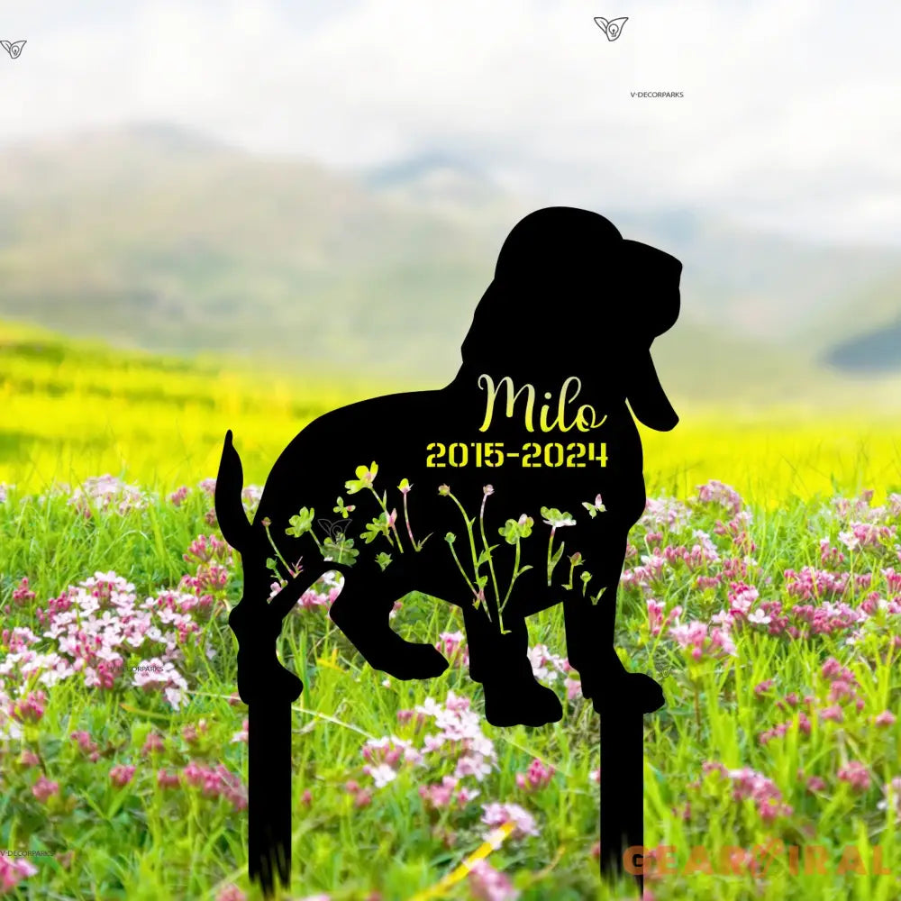 Custom Dog Memorial Metal Sign - Basset Hounds Loss - Basset Hounds Lover - Sympathy Gift | GearViral