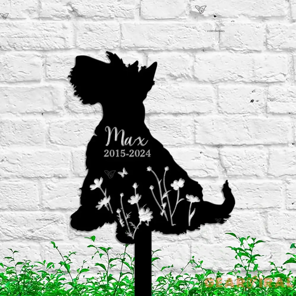 Custom Dog Memorial Metal Sign - Cairn Terrier Lover - Cairn Terrier Loss - Sympathy Gift | GearViral