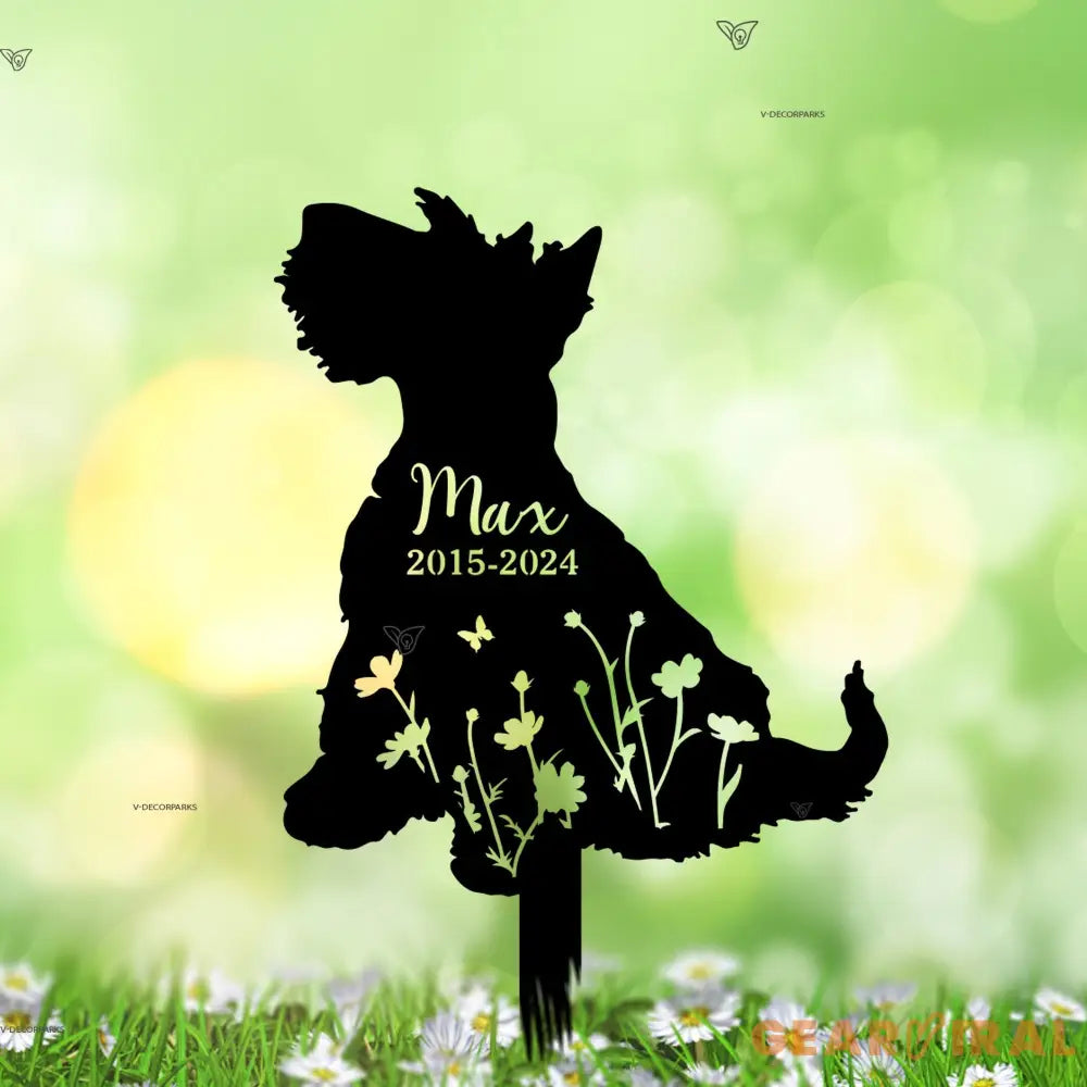 Custom Dog Memorial Metal Sign - Cairn Terrier Lover - Cairn Terrier Loss - Sympathy Gift | GearViral