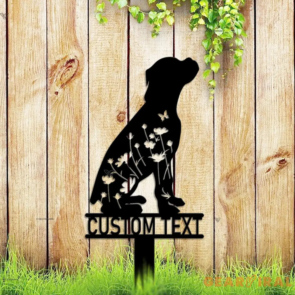 Custom Dog Memorial Stake - Boxer Stake - Boxer Dog Loss - Boxer Lover | GearViral