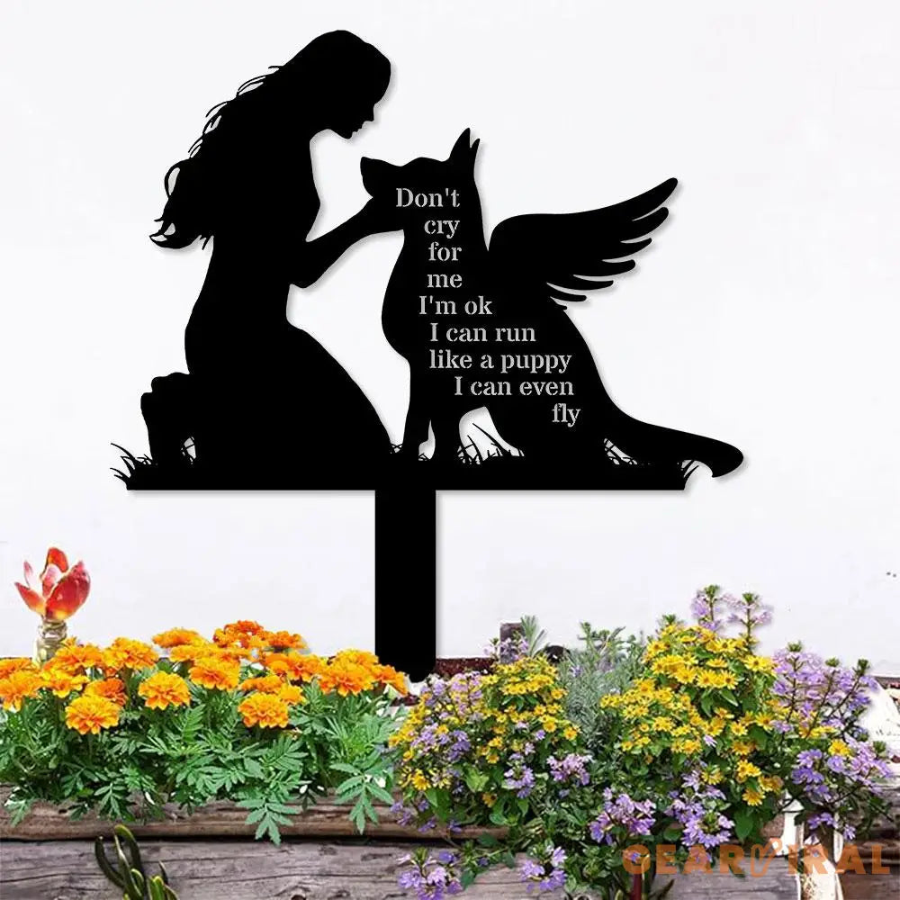 Custom Dog Memorial Stake Dog Grave Marker Every Dog Breed Metal Stake Personalized Dog Garden Sign Pet Loss Gift