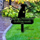 Custom Dog Memorial Stake Dog Grave Marker Every Dog Breed Metal Stake Personalized Dog Garden Sign Pet Loss Gift