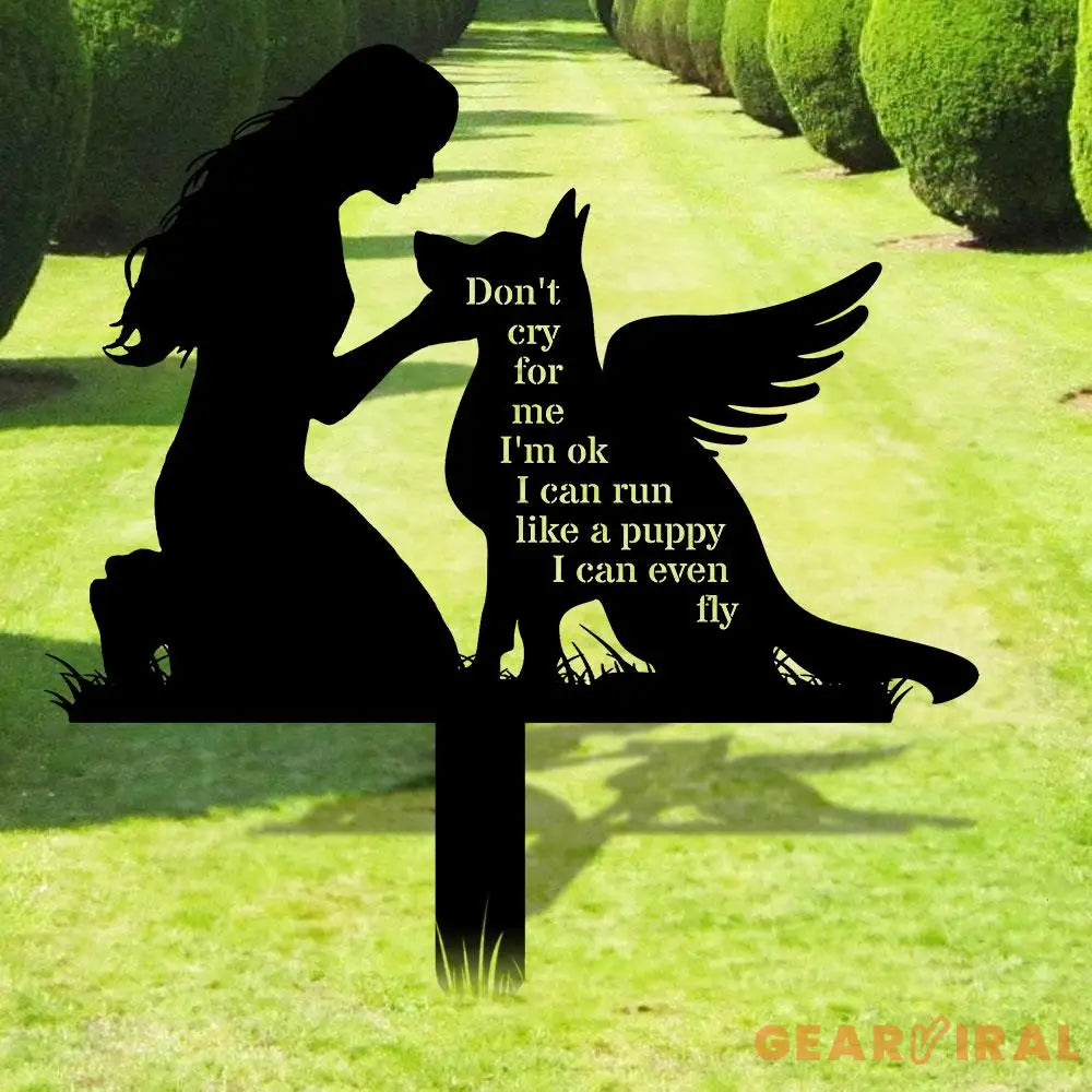 Custom Dog Memorial Stake Dog Grave Marker Every Dog Breed Metal Stake Personalized Dog Garden Sign Pet Loss Gift