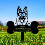 Custom Dog Memorial Stake Dog Grave Marker Every Dog Breed Metal Stake Personalized Dog Garden Sign Pet Loss Gift