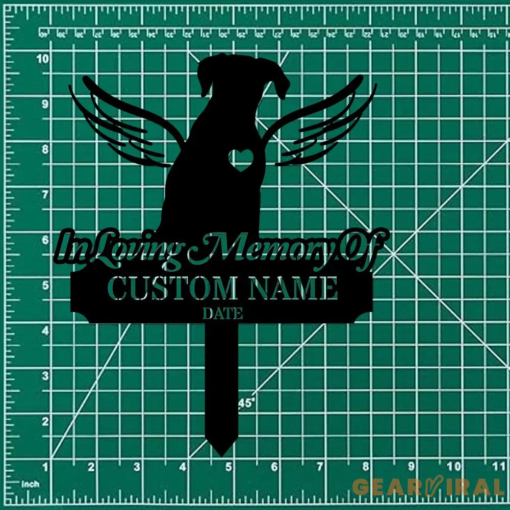 Custom Dog Memorial Stake Dog Grave Marker Every Dog Breed Metal Stake Personalized Dog Garden Sign Pet Loss Gift