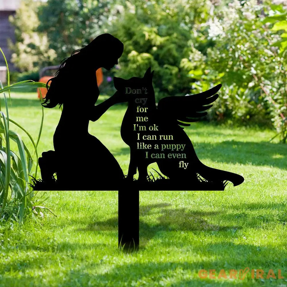 Custom Dog Memorial Stake Dog Grave Marker Every Dog Breed Metal Stake Personalized Dog Garden Sign Pet Loss Gift