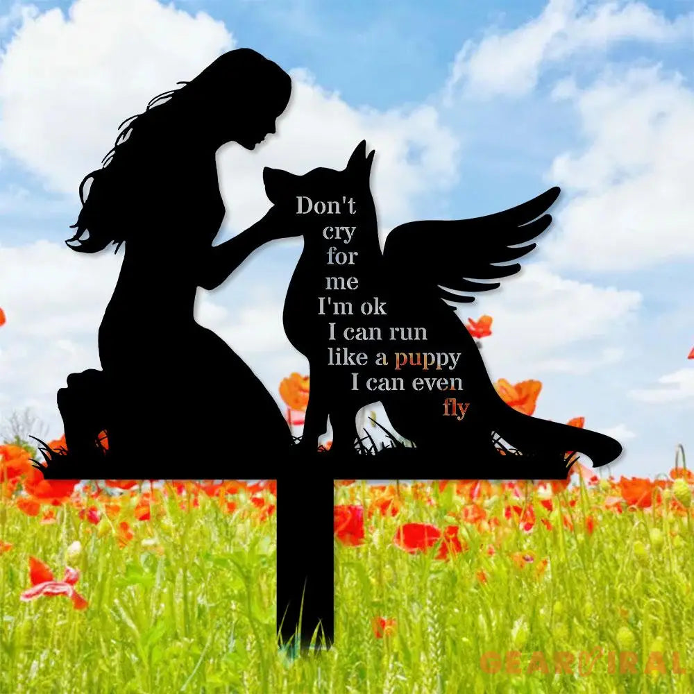Custom Dog Memorial Stake Dog Grave Marker Every Dog Breed Metal Stake Personalized Dog Garden Sign Pet Loss Gift