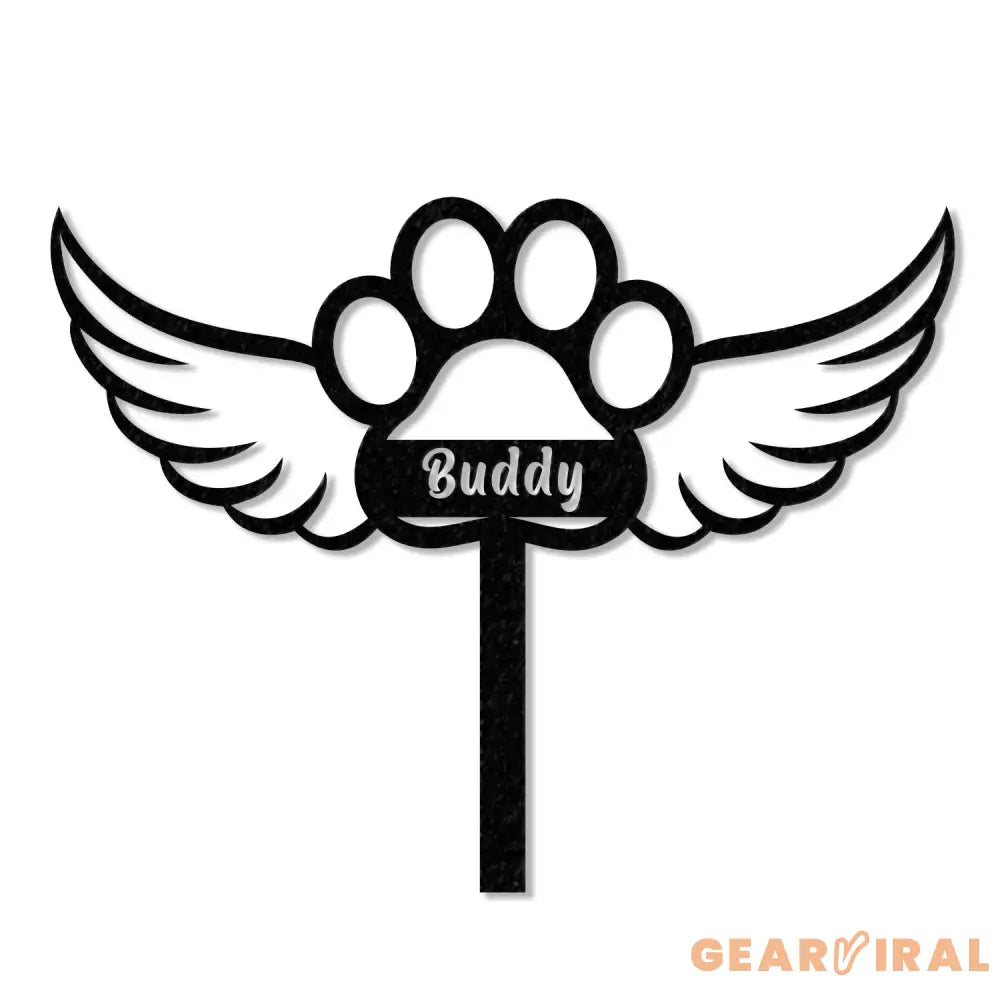 Custom Dog Memorial Stake,Metal Dog Garden Stake Sign Personalized Dog Name Yard Stake - Gearviral