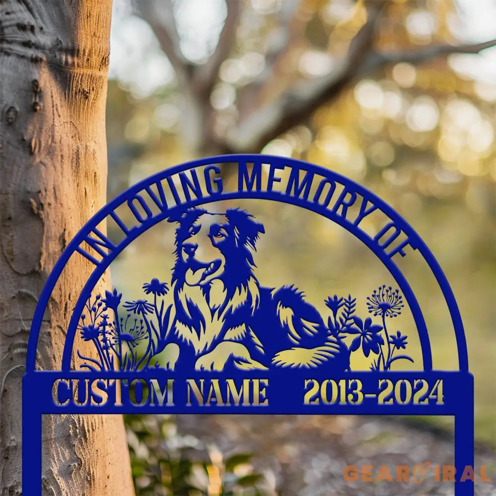 Custom Dog Memorial Stake - Personalized Pet Garden Sign Dog Grave Marker Pet Loss Gift Custom Dog Garden Sign