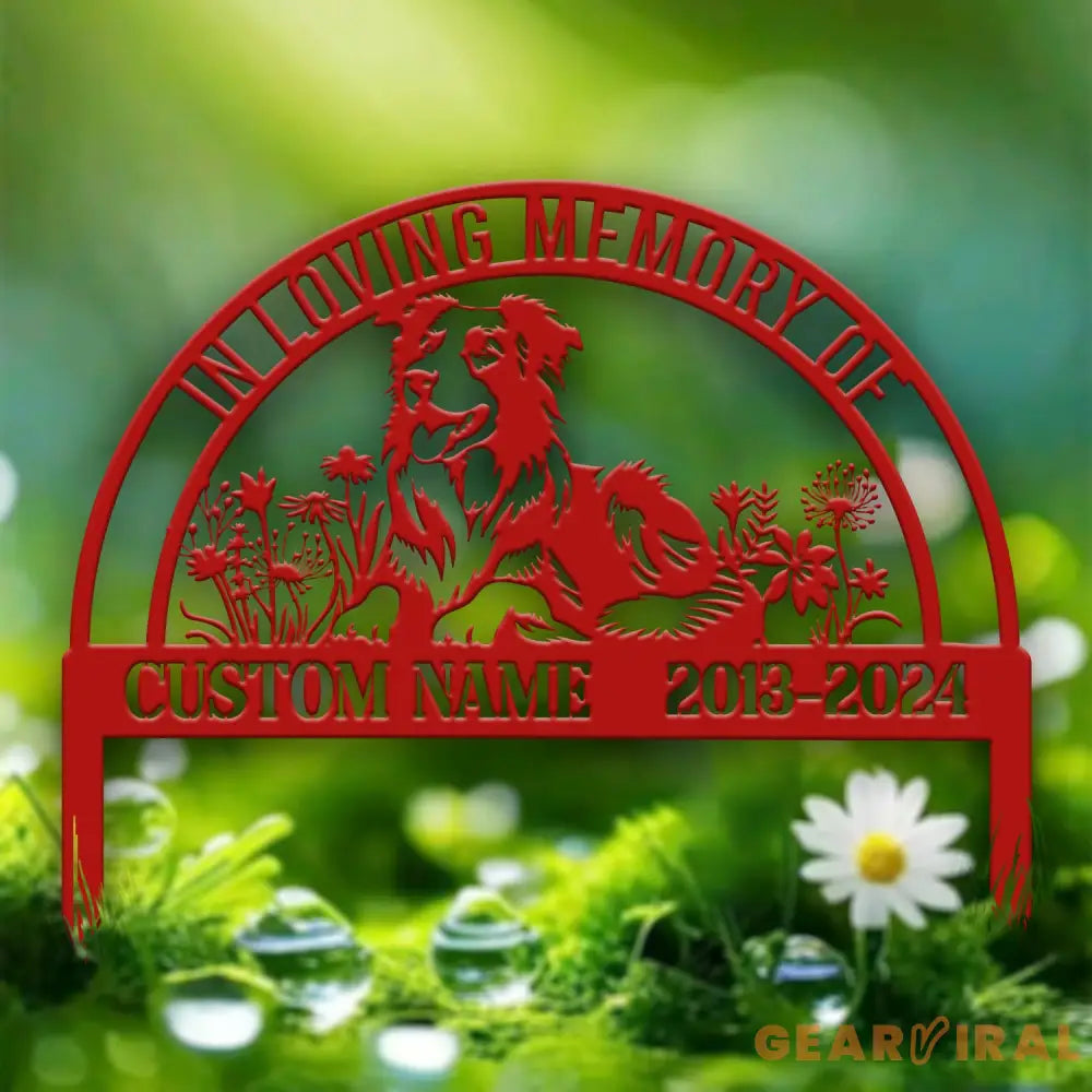 Custom Dog Memorial Stake - Personalized Pet Garden Sign Dog Grave Marker Pet Loss Gift Custom Dog Garden Sign