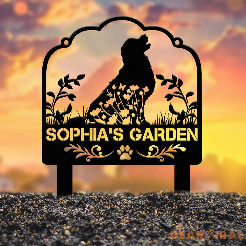 Custom Dog Memorial Stake - Personalized Pet Garden Sign Dog Grave Marker Pet Loss Gift Custom Dog Garden Sign