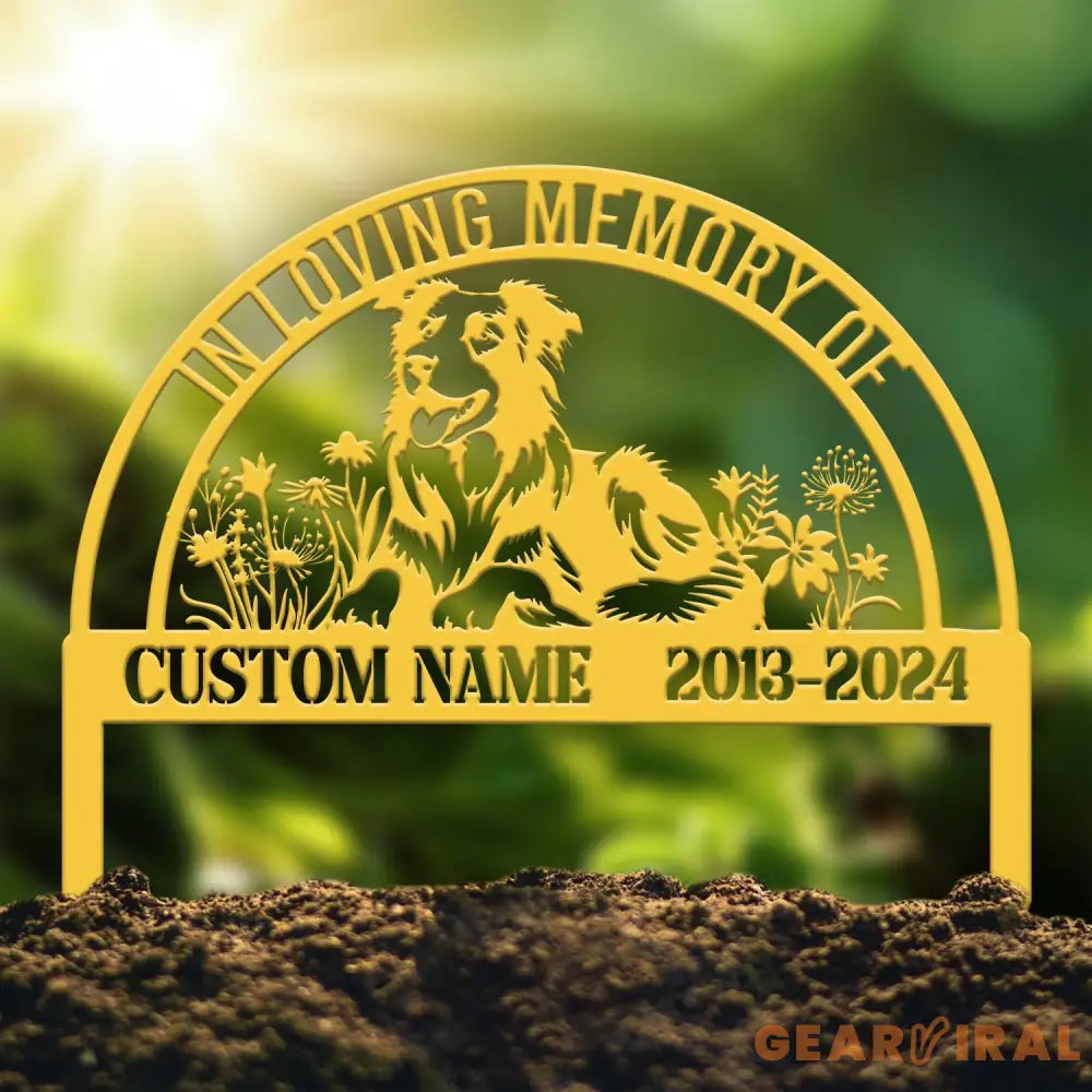 Custom Dog Memorial Stake - Personalized Pet Garden Sign Dog Grave Marker Pet Loss Gift Custom Dog Garden Sign