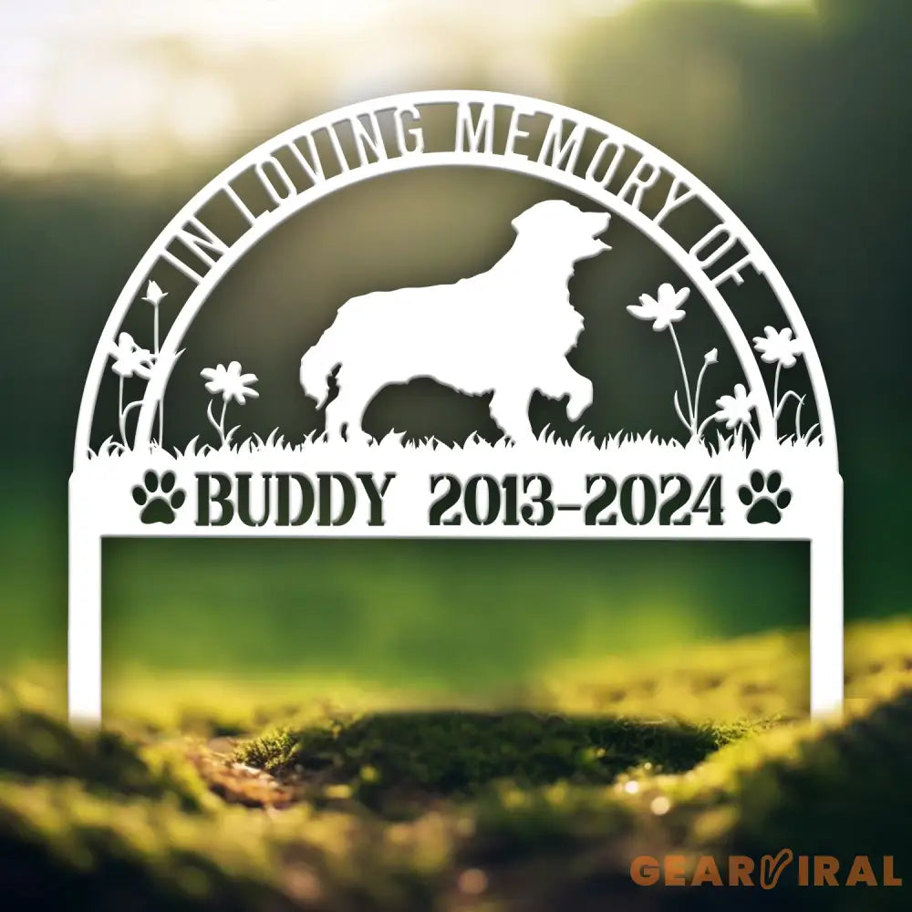 Custom Dog Memorial Stake - Personalized Pet Garden Sign Dog Grave Marker Pet Loss Gift Custom Dog Garden Sign