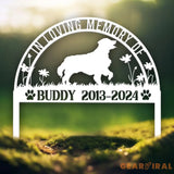 Custom Dog Memorial Stake - Personalized Pet Garden Sign Dog Grave Marker Pet Loss Gift Custom Dog Garden Sign