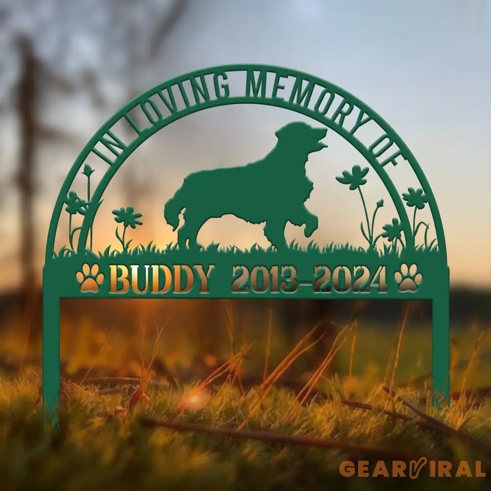 Custom Dog Memorial Stake - Personalized Pet Garden Sign Dog Grave Marker Pet Loss Gift Custom Dog Garden Sign
