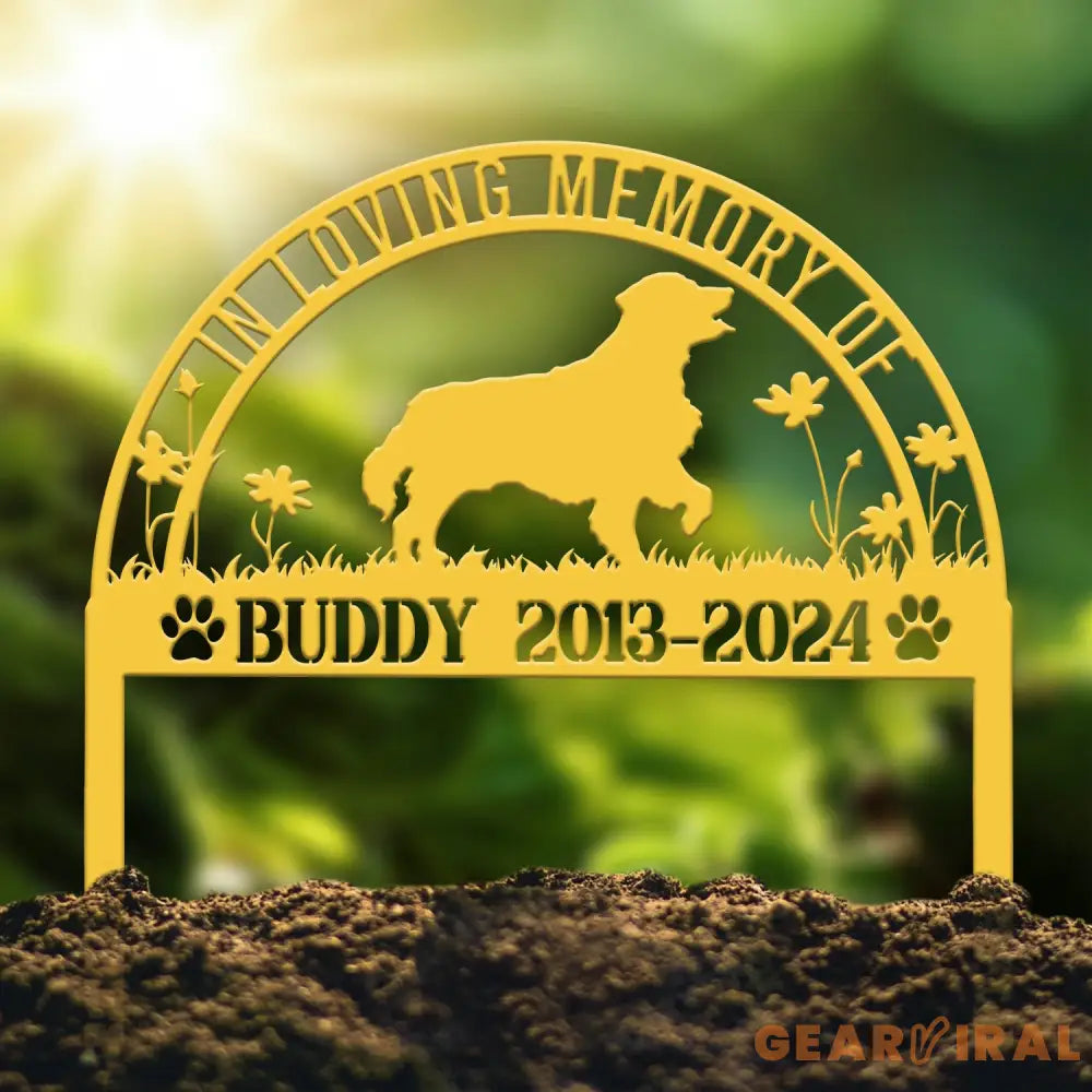 Custom Dog Memorial Stake - Personalized Pet Garden Sign Dog Grave Marker Pet Loss Gift Custom Dog Garden Sign