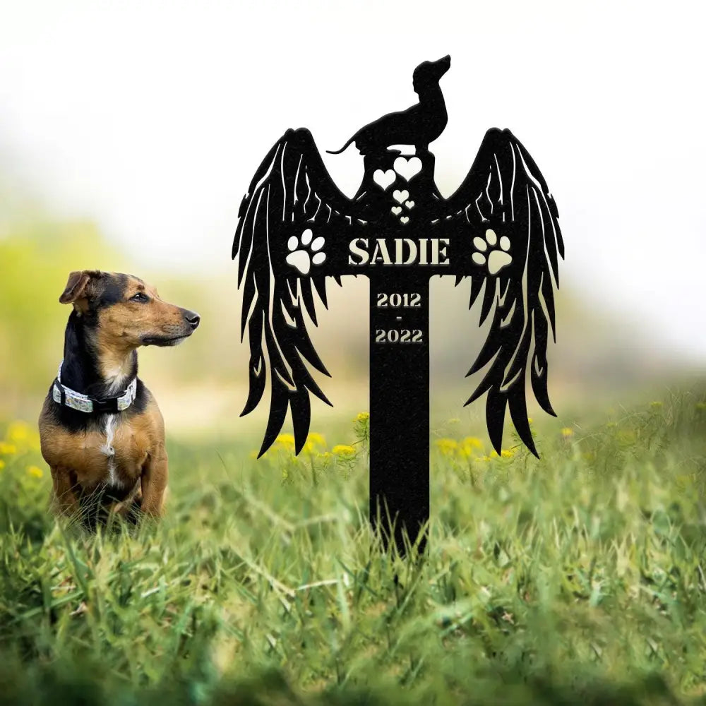 Custom Dog Memorial Stake Personalized Pet Grave Marker Photo Tribute Plaque for Bereaved Dog Owners Dog Remembrance