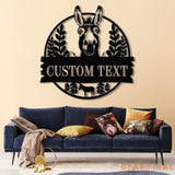 Custom Donkey Farm Metal Sign Donkey Family Sign Custom Donkey Farm Name Sign Donkey Barn Sign Farmhouse Decor Gift for