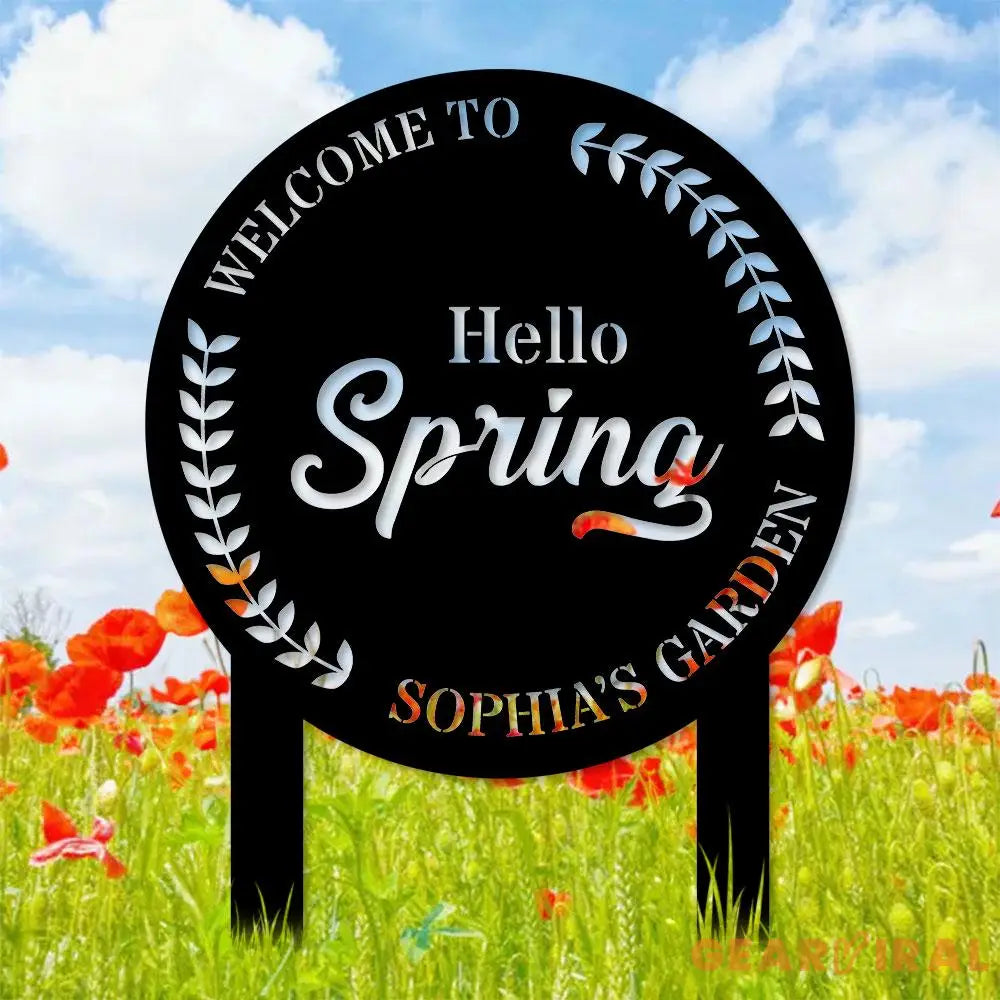 Custom Dragon and Fairy Metal Stake Personalized Family Name Yard Sign Outdoor Door Garden Decor Garden Art Gift for