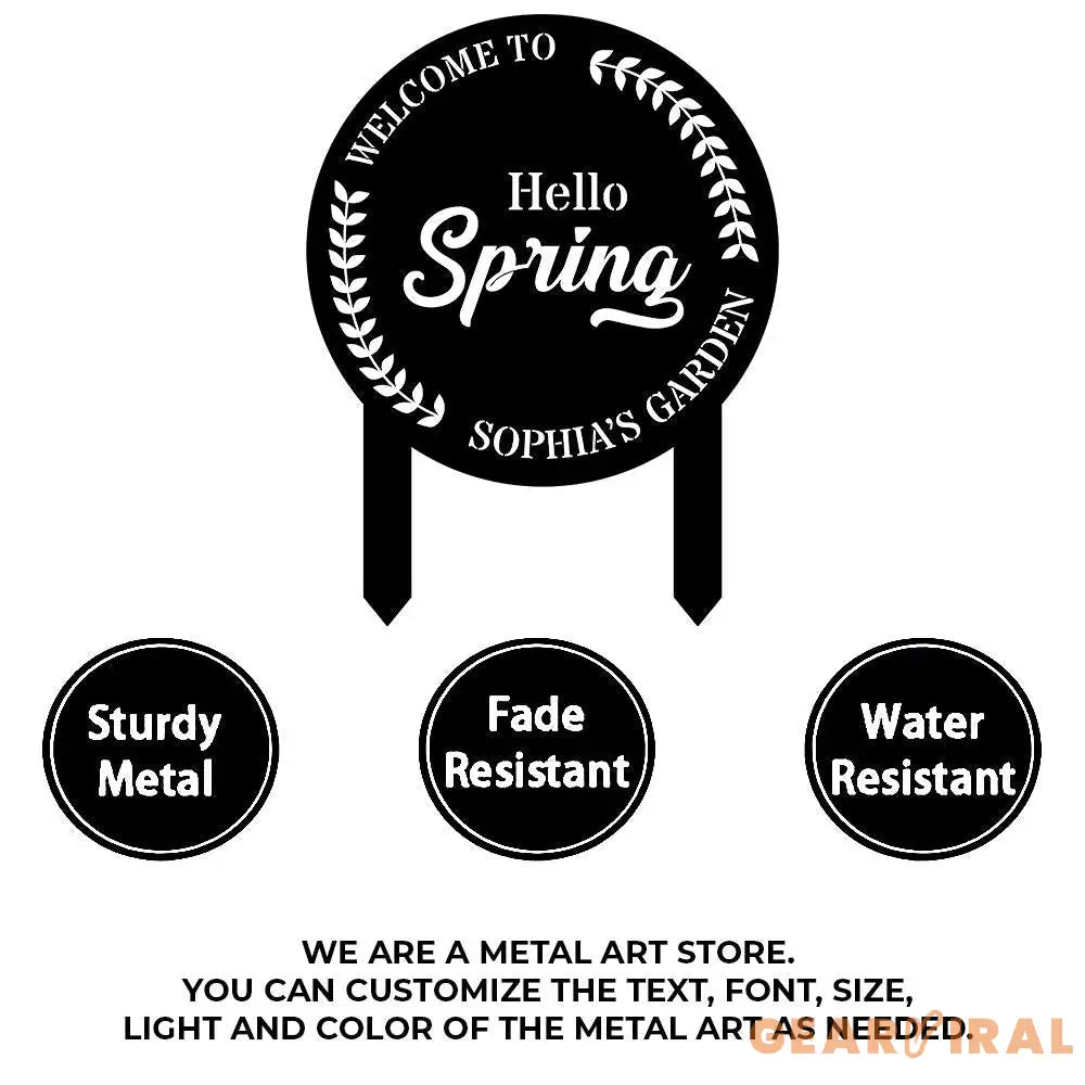 Custom Dragon and Fairy Metal Stake Personalized Family Name Yard Sign Outdoor Door Garden Decor Garden Art Gift for