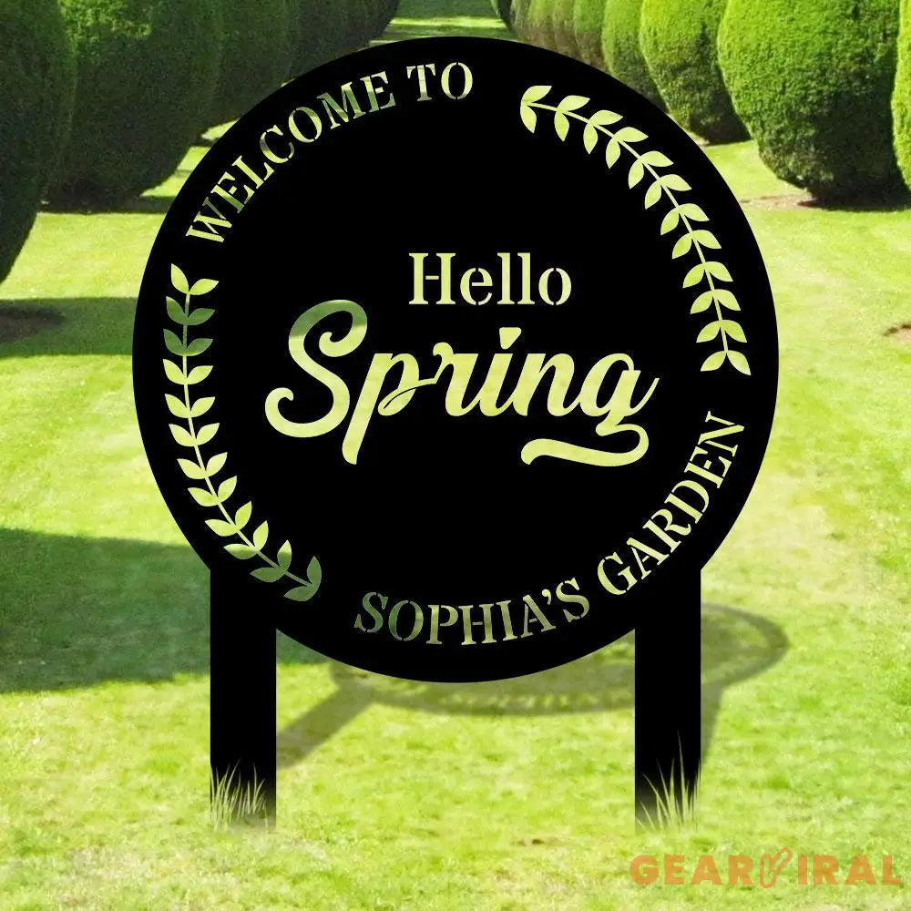 Custom Dragon and Fairy Metal Stake Personalized Family Name Yard Sign Outdoor Door Garden Decor Garden Art Gift for