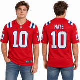 Custom Drake Maye New England Patriots Fan Inspired Player Game Jersey - White