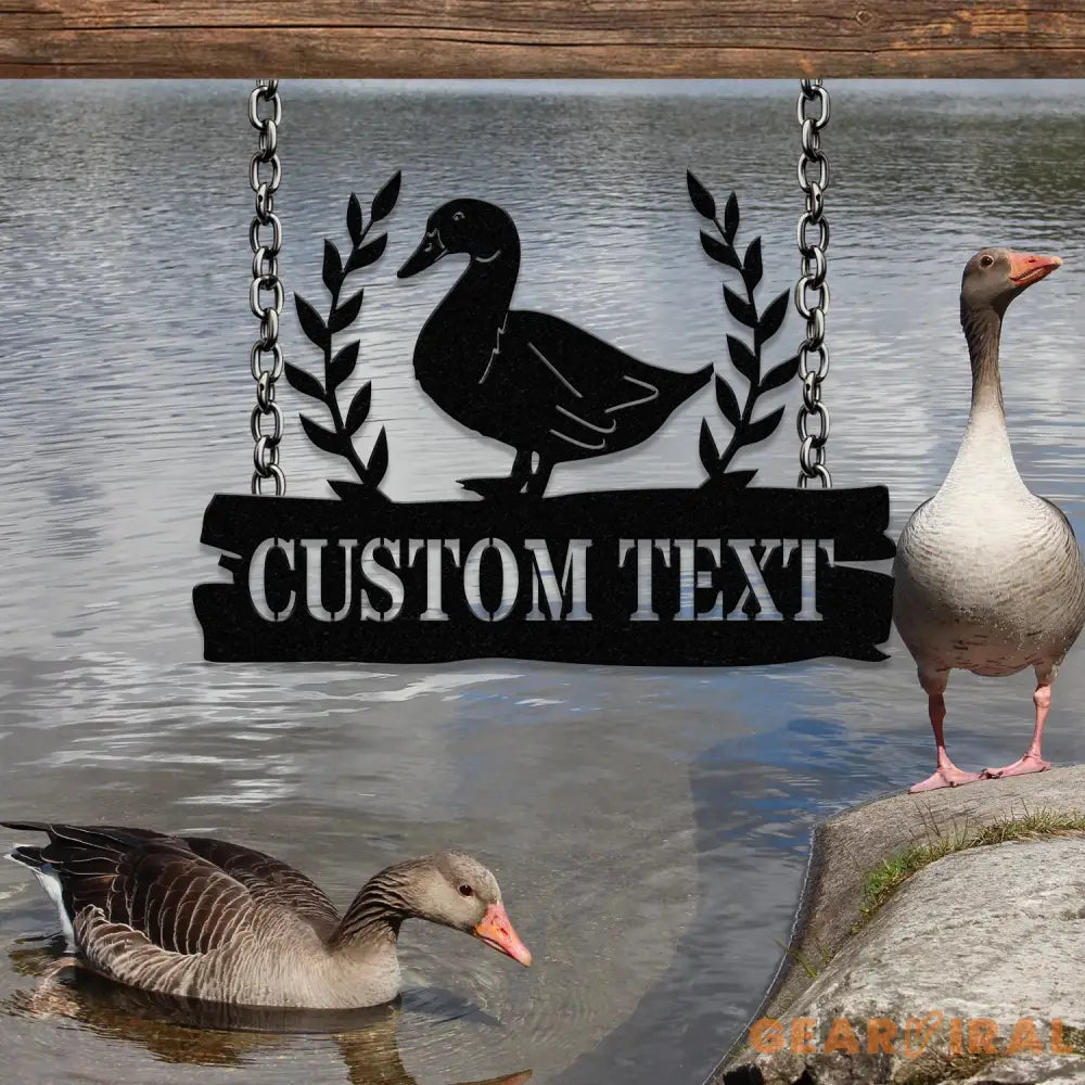 Custom Duck Sign Personalized Duck Metal Sign Farmhouse Decor Duck Hutch Coop Sign Quack Shack Cabin Decor Farmer Gift
