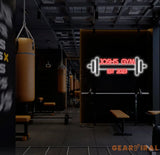 Custom Dumbbell Neon Sign Gym Wall Hanging Neon Barbell Neon Light Sign For Sports Room Decor Club Party Bar Gym Custom