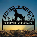 Custom English Setter Memorial Metal Stake - Personalized Pet Grave Marker Remembrance Sign Sympathy Gift English