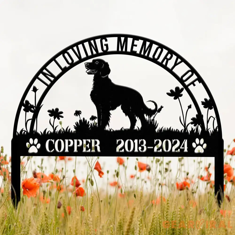 Custom English Setter Memorial Metal Stake - Personalized Pet Grave Marker Remembrance Sign Sympathy Gift English