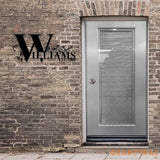 Custom Family Metal Name Sign Personalized Split Letter Last Name Established Sign Outdoor Door Hanger Housewarming