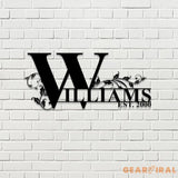 Custom Family Metal Name Sign Personalized Split Letter Last Name Established Sign Outdoor Door Hanger Housewarming